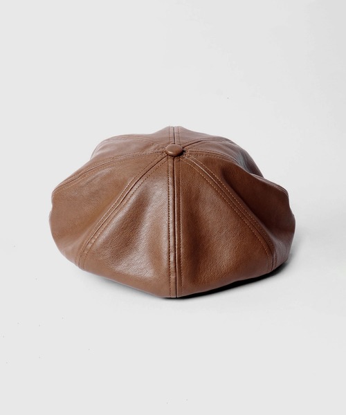 Sense of Grace(センスオブグレース)の「SYNTHETIC LEATHER CASQUETTE(キャスケット・メンズ・ブラック/ダークブラウン/ブラウン/ブラック系/ダークブラウン系/ベージュ・FREE)」の12枚目の写真