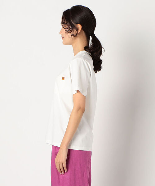 UNIVERSAL CHEMISTRY(ユニバーサルケミストリー)の「【UNIVERSAL OVERALL/ユニバーサルオーバーオール】NARROW CREW POCKET TEE #U2112206(Tシャツ/カットソー・レディース・ホワイト/ブラック/ベージュ/オリーブ・MEDIUM)」の6枚目の写真