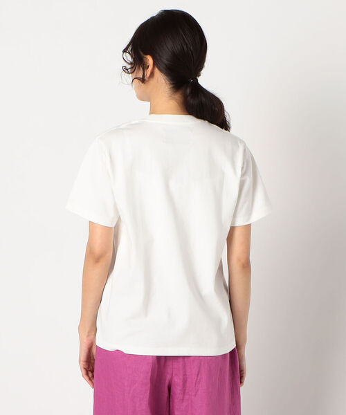 UNIVERSAL CHEMISTRY(ユニバーサルケミストリー)の「【UNIVERSAL OVERALL/ユニバーサルオーバーオール】NARROW CREW POCKET TEE #U2112206(Tシャツ/カットソー・レディース・ホワイト/ブラック/ベージュ/オリーブ・MEDIUM)」の7枚目の写真