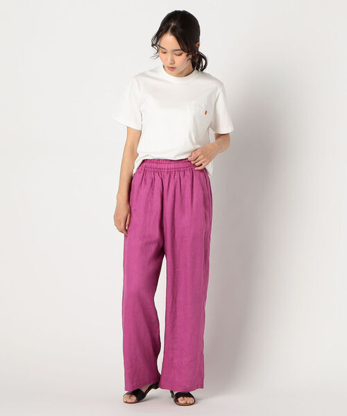 UNIVERSAL CHEMISTRY(ユニバーサルケミストリー)の「【UNIVERSAL OVERALL/ユニバーサルオーバーオール】NARROW CREW POCKET TEE #U2112206(Tシャツ/カットソー・レディース・ホワイト/ブラック/ベージュ/オリーブ・MEDIUM)」の13枚目の写真