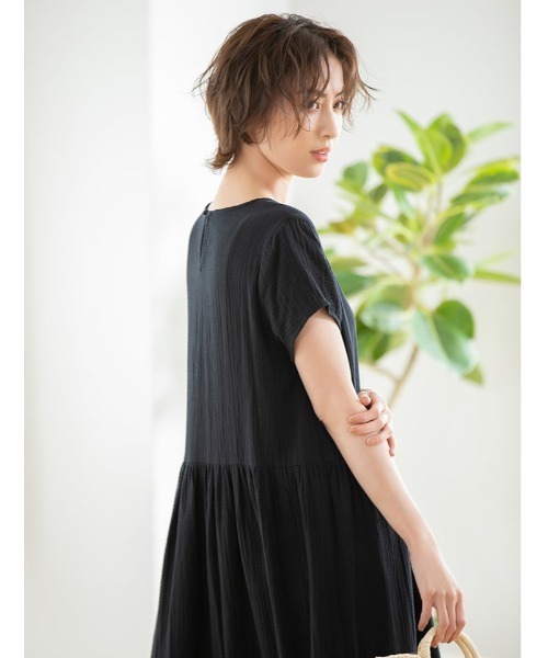 fifth（フィフス）の「ナチュラルガーゼロングワンピース（ワンピース・レディース・ラベンダー/ブラック/モカ・MEDIUM）」の9枚目の写真