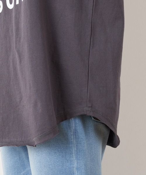 CIAOPANIC TYPY（チャオパニックティピー）の「切替ノースリーブビッグロゴTEE（Tシャツ/カットソー・レディース・ベージュ/チャコールグレー/アイボリー・ONE SIZE）」の20枚目の写真