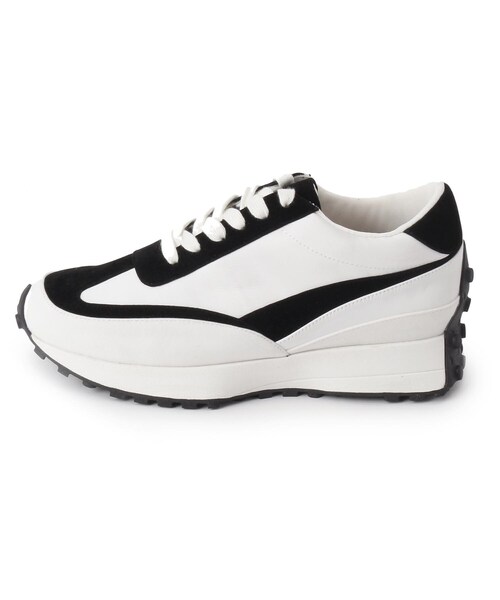 ESPERANZA（エスペランサ）の「◆【残りわずか】マテリアルコンビスニーカー（スニーカー・レディース・ブラック系/アイボリー系・LL/S/M/L）」の6枚目の写真