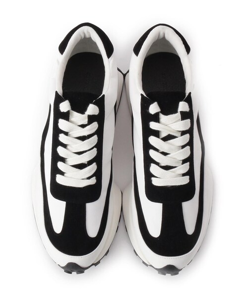 ESPERANZA（エスペランサ）の「◆【残りわずか】マテリアルコンビスニーカー（スニーカー・レディース・ブラック系/アイボリー系・LL/S/M/L）」の4枚目の写真