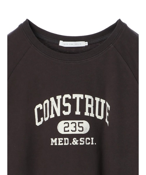 AMERICAN HOLIC（アメリカンホリック）の「ロゴラグランカットプルオーバー（Tシャツ/カットソー・レディース・オフホワイト/チャコールグレー/ライトベージュ・M/L）」の7枚目の写真