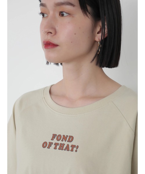 AMERICAN HOLIC（アメリカンホリック）の「ロゴラグランカットプルオーバー（Tシャツ/カットソー・レディース・オフホワイト/チャコールグレー/ライトベージュ・M/L）」の14枚目の写真