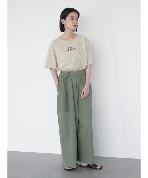 AMERICAN HOLIC（アメリカンホリック）の「ロゴラグランカットプルオーバー（Tシャツ/カットソー・レディース・オフホワイト/チャコールグレー/ライトベージュ・M/L）」の17枚目の写真