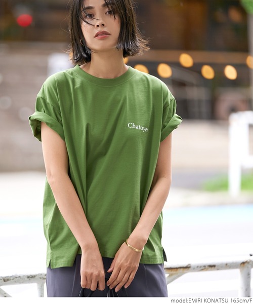 coca（coca）（コカ）の「シルキータッチデザインプリントTシャツ（Tシャツ/カットソー・レディース・ベージュ系その他2/ベージュ系その他/パープル/グリーン/ホワイト/ブラック・ONE SIZE）」の13枚目の写真