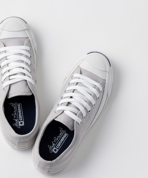 CONVERSE(コンバース)の「【CONVERSE】JACK PURCELL(スニーカー・メンズ・ホワイト/ライトグレー・22.5cm/23.5cm/24.5cm/25.5cm/26.5cm/27.5cm/23.0cm/24.0cm/25.0cm/26.0cm/27.0cm/28.0cm/22.0cm/24cm)」の4枚目の写真