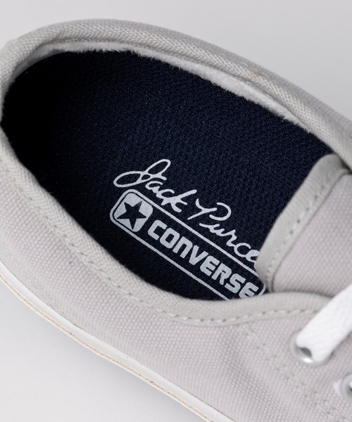 CONVERSE(コンバース)の「【CONVERSE】JACK PURCELL(スニーカー・メンズ・ホワイト/ライトグレー・22.5cm/23.5cm/24.5cm/25.5cm/26.5cm/27.5cm/23.0cm/24.0cm/25.0cm/26.0cm/27.0cm/28.0cm/22.0cm/24cm)」の6枚目の写真