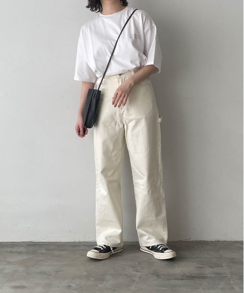 flaner（フラネ）の「ルーズグラフィックTee【ユニセックス対応】（Tシャツ/カットソー・レディース・グリーン/モカ・MEDIUM/LARGE）」の11枚目の写真