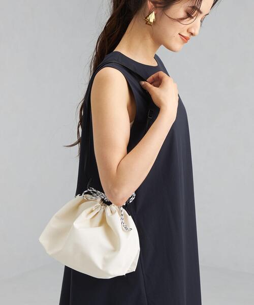 green label relaxing（グリーンレーベルリラクシング）の「SC MIX CD ナイロン 2WAY トート ショルダー バッグ（ショルダーバッグ・レディース・ホワイト/ブラック・FREE）」の2枚目の写真