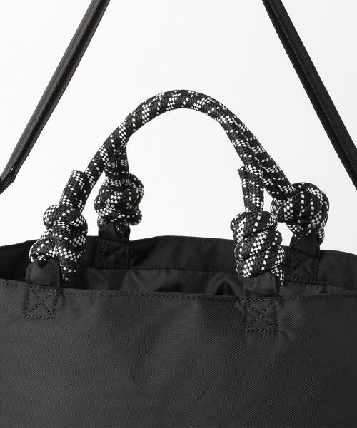 green label relaxing（グリーンレーベルリラクシング）の「SC MIX CD ナイロン 2WAY トート ショルダー バッグ（ショルダーバッグ・レディース・ホワイト/ブラック・FREE）」の9枚目の写真