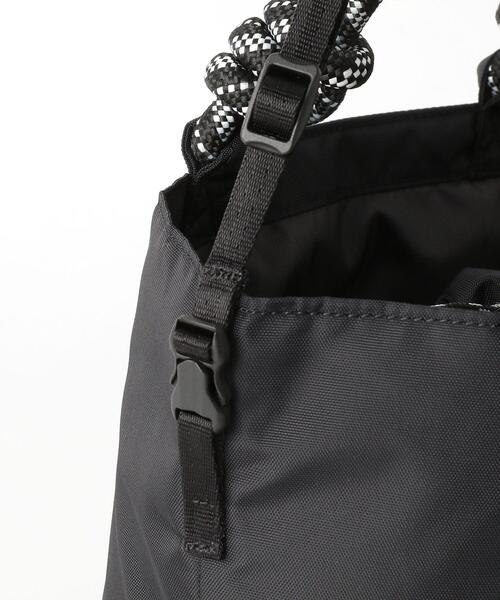green label relaxing（グリーンレーベルリラクシング）の「SC MIX CD ナイロン 2WAY トート ショルダー バッグ（ショルダーバッグ・レディース・ホワイト/ブラック・FREE）」の10枚目の写真