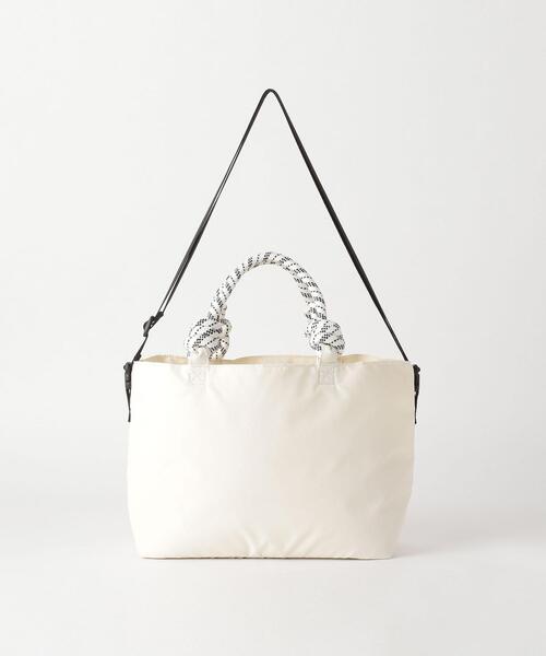 green label relaxing（グリーンレーベルリラクシング）の「SC MIX CD ナイロン 2WAY トート ショルダー バッグ（ショルダーバッグ・レディース・ホワイト/ブラック・FREE）」の17枚目の写真