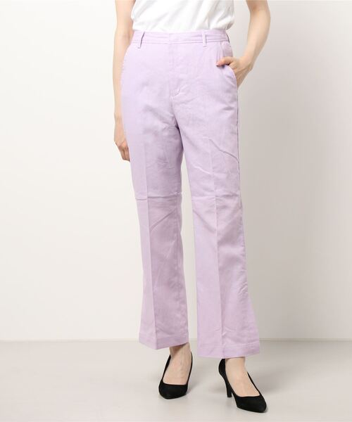 CRAFT STANDARD BOUTIQUE（クラフトスタンダードブティック）の「裾スリットフレアパンツ（スラックス・レディース・ライトグリーン/アイボリー/ラベンダー・M/L）」の7枚目の写真