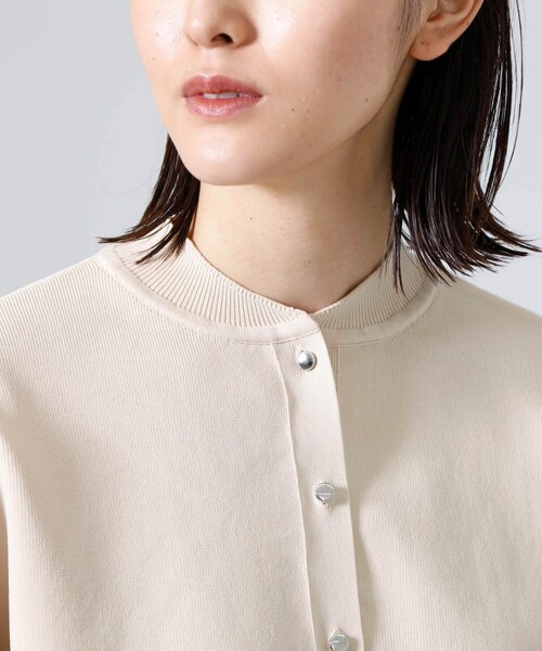 CAST:(キャストコロン)の「ニットブルゾン(ニット/セーター・レディース・ベージュ/ネイビー/ブラウン/グリーン・M)」の13枚目の写真