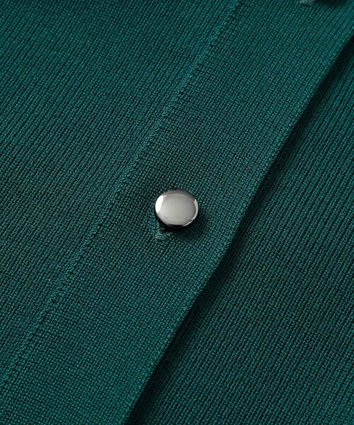 CAST:(キャストコロン)の「ニットブルゾン(ニット/セーター・レディース・ベージュ/ネイビー/ブラウン/グリーン・M)」の19枚目の写真