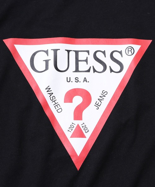 Guess(ゲス)の「GUESS/ゲス MEN S S/SLV TEE SHIRT 半袖Tシャツ(Tシャツ/カットソー・メンズ・ホワイト/ブラック・M/L/XL)」の6枚目の写真