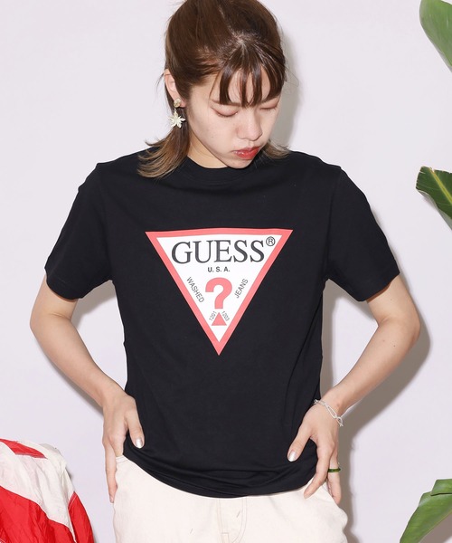 Guess(ゲス)の「GUESS/ゲス MEN S S/SLV TEE SHIRT 半袖Tシャツ(Tシャツ/カットソー・メンズ・ホワイト/ブラック・M/L/XL)」の13枚目の写真