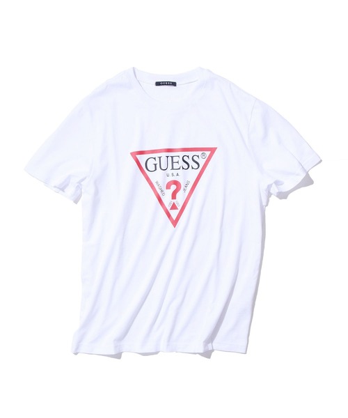Guess(ゲス)の「GUESS/ゲス MEN S S/SLV TEE SHIRT 半袖Tシャツ(Tシャツ/カットソー・メンズ・ホワイト/ブラック・M/L/XL)」の16枚目の写真