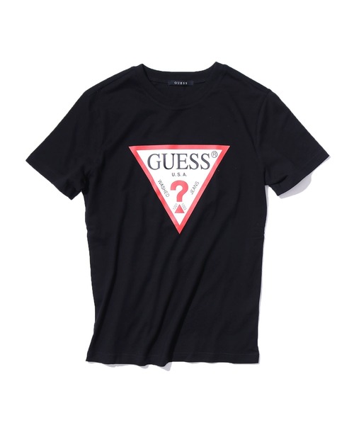 Guess(ゲス)の「GUESS/ゲス MEN S S/SLV TEE SHIRT 半袖Tシャツ(Tシャツ/カットソー・メンズ・ホワイト/ブラック・M/L/XL)」の17枚目の写真