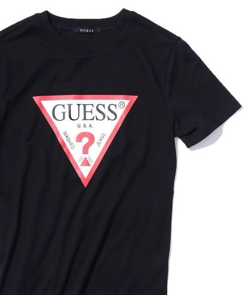 Guess(ゲス)の「GUESS/ゲス MEN S S/SLV TEE SHIRT 半袖Tシャツ(Tシャツ/カットソー・メンズ・ホワイト/ブラック・M/L/XL)」の18枚目の写真