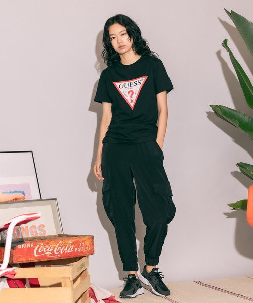 Guess(ゲス)の「GUESS/ゲス MEN S S/SLV TEE SHIRT 半袖Tシャツ(Tシャツ/カットソー・メンズ・ホワイト/ブラック・M/L/XL)」の15枚目の写真