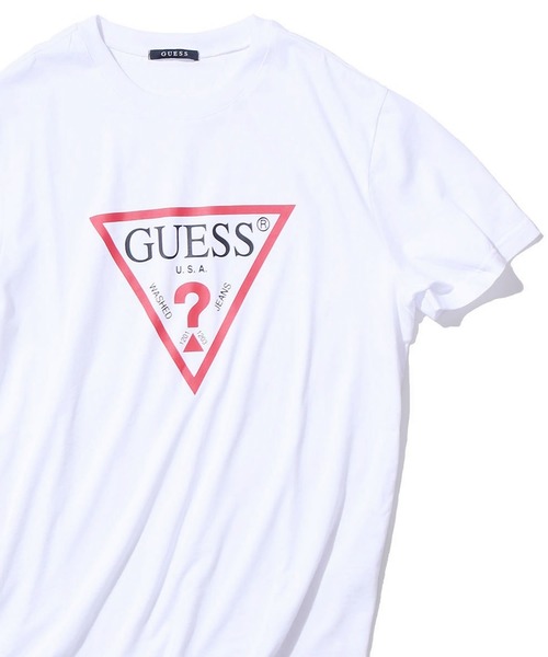 Guess(ゲス)の「GUESS/ゲス MEN S S/SLV TEE SHIRT 半袖Tシャツ(Tシャツ/カットソー・メンズ・ホワイト/ブラック・M/L/XL)」の22枚目の写真