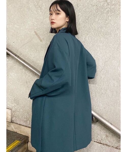 MURUA（ムルーア）の「ディープスリットロングジャケット（テーラードジャケット・レディース・グリーン/モカ/その他1・FREE）」の21枚目の写真