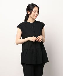 YECCA VECCA | ・2wayティアードチュニックブラウス＊(シャツ/ブラウス)