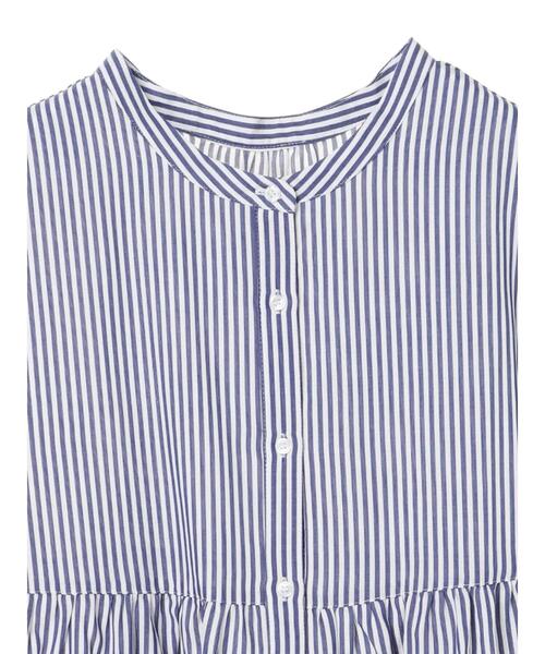 YECCA VECCA（イェッカヴェッカ）の「・2wayティアードチュニックブラウス＊（シャツ/ブラウス・レディース・ホワイト/ブラック/ストライプ・FREE）」の14枚目の写真