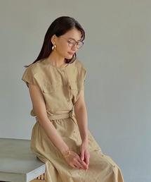 Emilyan | 【テンセルリネン】タックフレアーシャツブラウス(シャツ/ブラウス)