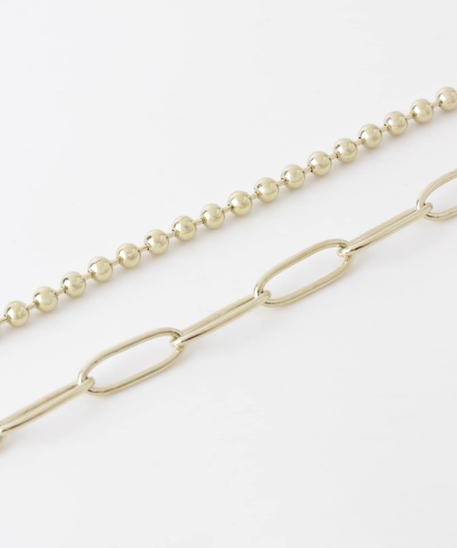 SMELLY（スメリー）の「ボールチェーンキリカエロングネックレス（ネックレス・レディース・ゴールド・-）」の5枚目の写真