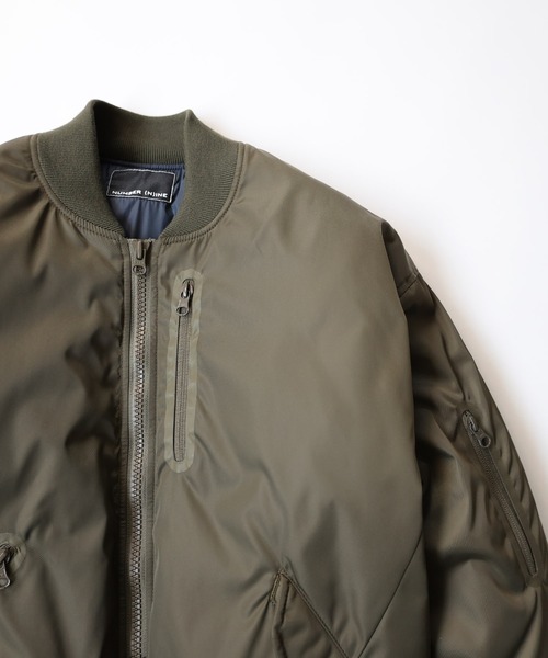 NUMBER (N)INE（ナンバーナイン）の「ASYMMETRIC  POCKET MA-1 / アシンメトリックポケット MA-1（ミリタリージャケット・メンズ・ブラック/オリーブ・3/4/2）」の19枚目の写真