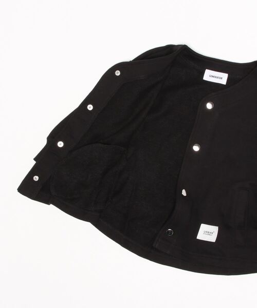 GENERATOR（ジェネレーター）の「GENERATOR　ノーカラーJK（ノーカラージャケット・キッズ・ブラック/アッシュブラウン/グレイッシュベージュ・M/L/XL/S）」の12枚目の写真