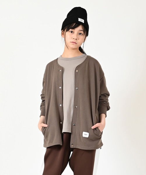 GENERATOR（ジェネレーター）の「GENERATOR　ノーカラーJK（ノーカラージャケット・キッズ・ブラック/アッシュブラウン/グレイッシュベージュ・M/L/XL/S）」の8枚目の写真