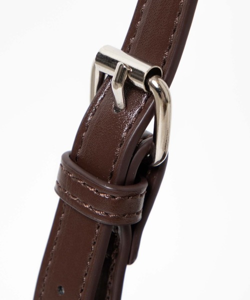 WEGO（ウィゴー）の「WEGO/【ZOZOTOWN＆一部店限定】パスケース付きボストンショルダーバッグ（ショルダーバッグ・レディース・ブラック/その他1/ブラウン・FREE）」の21枚目の写真