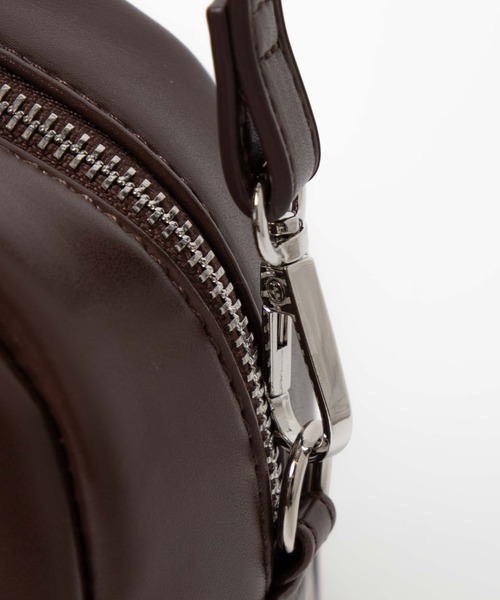 WEGO（ウィゴー）の「WEGO/【ZOZOTOWN＆一部店限定】パスケース付きボストンショルダーバッグ（ショルダーバッグ・レディース・ブラック/その他1/ブラウン・FREE）」の10枚目の写真