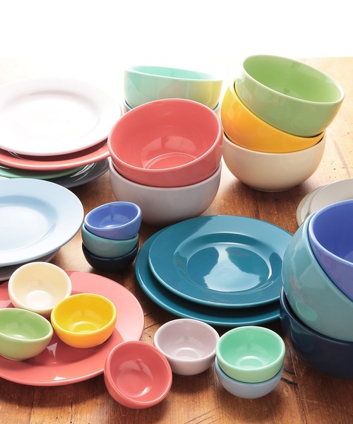 Fishs Eddy(フィッシュエディ)]カラープレートS/直径18cm（食器