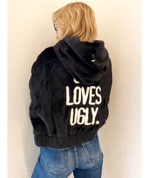 GOD LOVES UGLYエコファーショートフーディー