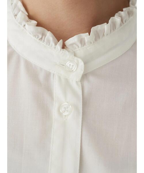 earth music&ecology（アースミュージックアンドエコロジー）の「SET2点ケーブルベスト+フリル衿シャツワンピース ＊（ワンピース・レディース・ライトグレー/モカ/ブラック・FREE）」の21枚目の写真