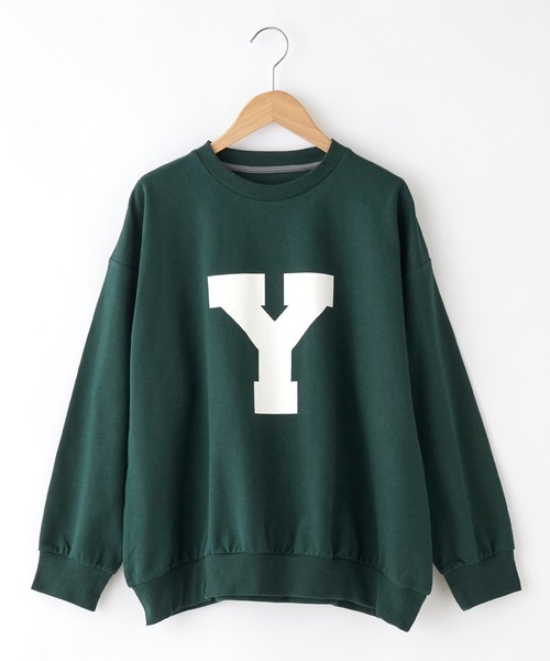 &yam(アンドヤム)の「ビッグイニシャル"Y"ロゴスウェット【親子お揃い/リンクコーデ】(スウェット・レディース・ブラック/グリーン/ベージュ・FREE)」の21枚目の写真