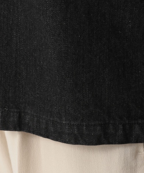 LOWRYS FARM(ローリーズファーム)の「BIGカラーデニムジャケシャツ 214822(シャツ/ブラウス・レディース・ブラック/ブルー・FREE)」の5枚目の写真