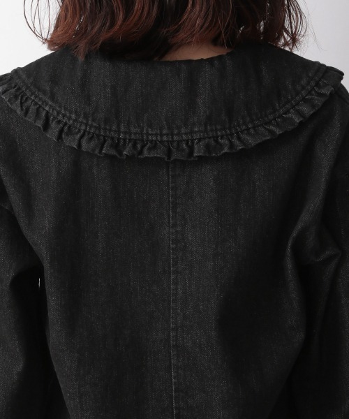 LOWRYS FARM(ローリーズファーム)の「BIGカラーデニムジャケシャツ 214822(シャツ/ブラウス・レディース・ブラック/ブルー・FREE)」の13枚目の写真