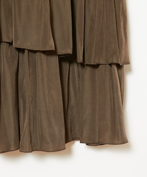 CIAOPANIC（チャオパニック）の「スラッシュティアードスカート（スカート・レディース・ブラック/ブラウン/イエロー・FREE）」の7枚目の写真