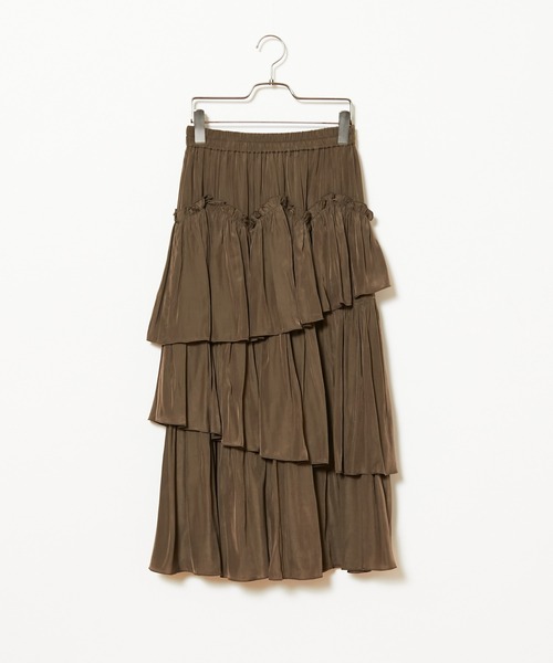 CIAOPANIC（チャオパニック）の「スラッシュティアードスカート（スカート・レディース・ブラック/ブラウン/イエロー・FREE）」の17枚目の写真