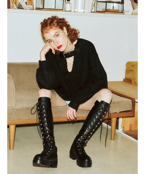 2WAYモヘアライクベルトニット（ニット/セーター）｜jouetie