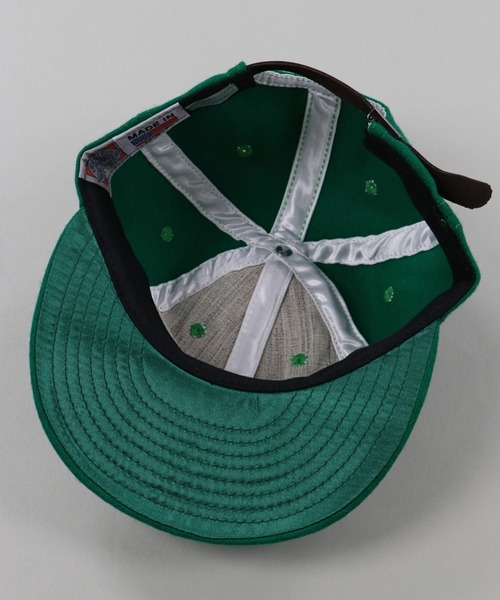 EBBETS FIELD FLANNEL（エベッツフィールドフランネル）の「【EBBETS FIELD FLANNELS / エベッツフィールドフランネルズ】OAKLANDベースボールキャップ（キャップ・メンズ・グリーン・ONESIZE）」の8枚目の写真
