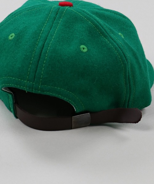 EBBETS FIELD FLANNEL（エベッツフィールドフランネル）の「【EBBETS FIELD FLANNELS / エベッツフィールドフランネルズ】OAKLANDベースボールキャップ（キャップ・メンズ・グリーン・ONESIZE）」の10枚目の写真